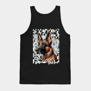 Dutch Shepherd Dog- Mosaic Art Tank Top